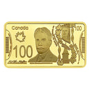 Canada Gold Bar, 100 CAD Gold, Robert Laird Gold,  gold bullion canada, purchase gold bars canada, gold bars for sale canada, buy gold biscuit canada, canada mint gold bar, gold bar buy canada, buy a gold bar in canada, cost of gold bar in canada,