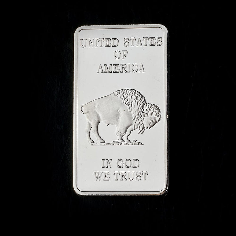 Barra india - American Liberty Valor de 1 oz En Dios confiamos en lingotes de plata fina