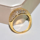 18K Gold Rings for Women - Luxury Full Diamond Wedding, Anniversary & Party Jewelry