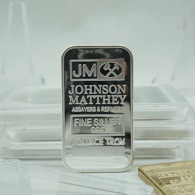 Johnson Matthey JM Pan Sunshine Bullion - Fine Silver Plated Coin Bar