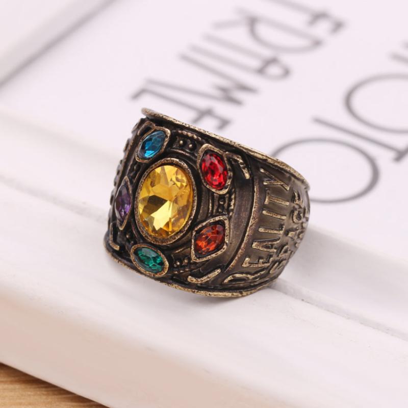 Avengers Ring, Thanos Ring, Cosplay Ring, Infinity Gauntlet Ring, Marvel Ring, Superhero Ring, Villain Ring, Iron Man Ring, Captain America Ring, Hulk Ring, Thor Ring, Black Panther Ring, Endgame Ring, Comic Ring, Fan Ring, Loki Ring, Spider-Man Ring,