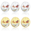 Merry Christmas Santa Claus Coin: Gold-Plated Silver Souvenir for Collectors