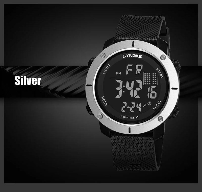 50M Waterproof Digital Sport Watch – Shockproof Military Dive Watch