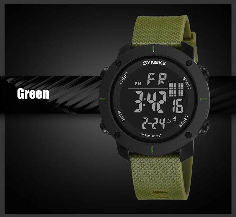 50M Waterproof Digital Sport Watch – Shockproof Military Dive Watch