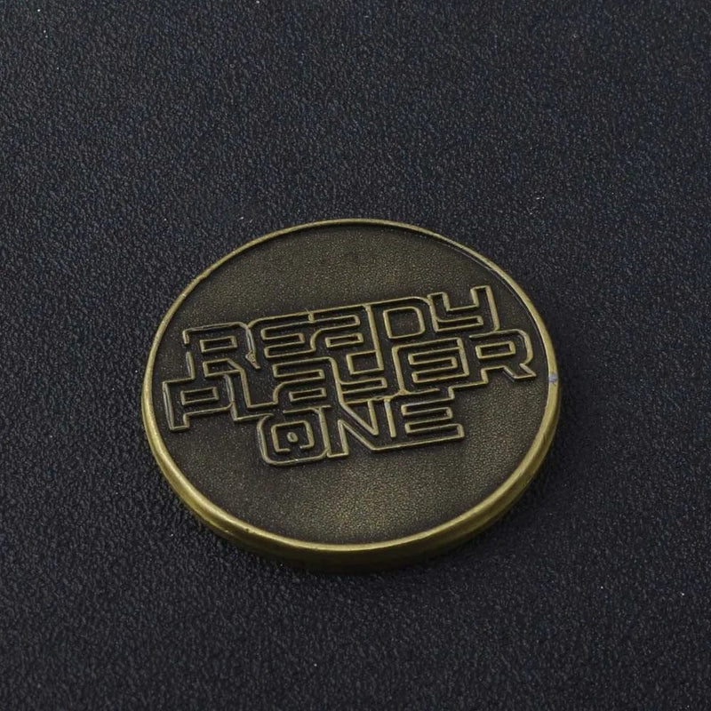 Ready Player One Movie Collectible - Glass Box, Extra Life Liberty Gold Coin