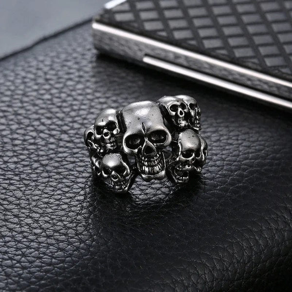 Stainless Steel Skull Ring, gothic ring, punk ring, skull jewelry, stainless steel ring, men's skull ring, women's skull ring, edgy ring, fashion ring, rock style ring, unique skull ring, skull accessory, Halloween ring, skull design, skull fashion, trendy skull ring, punk fashion jewelry, statement ring, gothic fashion, skull decoration, stainless steel fashion, cool skull ring, rebellious ring, cool jewelry, skull lover ring, gothic accessory, skull pendant, metal ring, skull art, heavy-duty skull ring,
