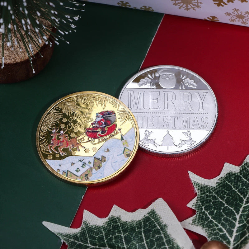 Christmas Coin, Christmas Gold, Christmas Silver, Holiday Coin, Gold Christmas Coin, Silver Christmas Coin, Festive Coins, Christmas Commemorative Coin, Christmas Coin Collection, Christmas Coin Gift, Gold Holiday Coin, Silver Holiday Coin, Holiday Commemorative Coin,