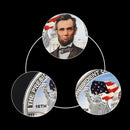 President Silver, Lincoln Coin, president coin, 1943 steel cent, wheat cents, 1944 one cent, 1944 wheat cent, 2009 one cent, eisenhower one dollar, one cent 1964 d,