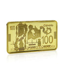 Canada Gold Bar, 100 CAD Gold, Robert Laird Gold,  gold bullion canada, purchase gold bars canada, gold bars for sale canada, buy gold biscuit canada, canada mint gold bar, gold bar buy canada, buy a gold bar in canada, cost of gold bar in canada,