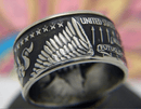dollar ring, million dollar ring, size of morgan dollar, ring from silver dollar, morgan dollar coin ring, morgan dollar ring, morgan silver dollar ring, engagement rings, rings, mens wedding bands, wedding rings,