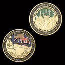 Veterans Day Coin - 75th Anniversary of D-Day Souvenir Coin The Eyes of The World Are Upon You Veteran  &  Coin