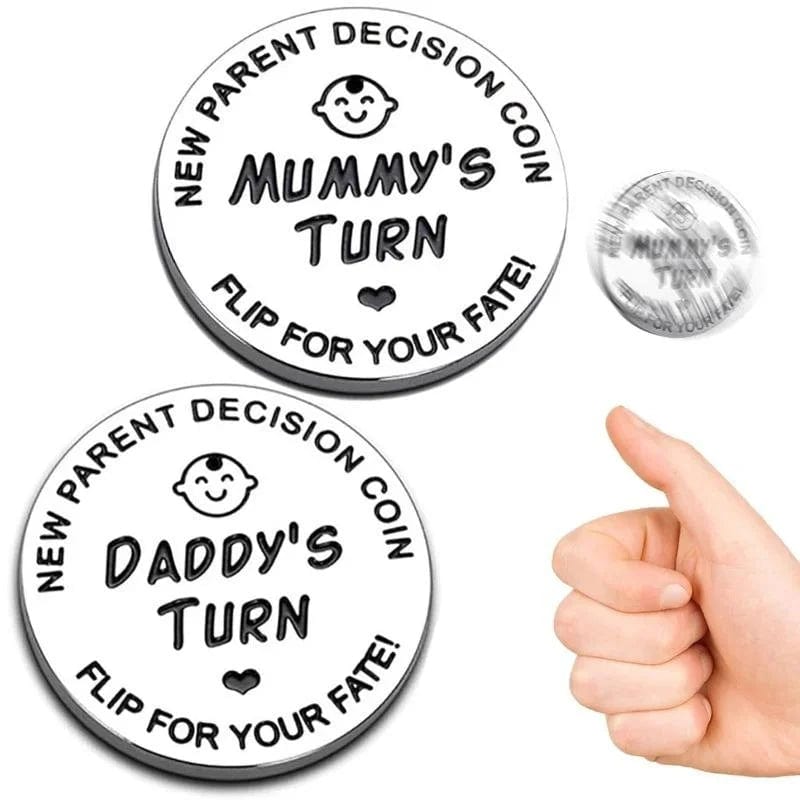 Double-Sided Funny Baby Gift Coin - Perfect for New Parents & Pregnancy Thanksgiving Celebrations