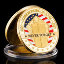 2021 US Statue of Liberty en Plated Coin - Never Forget Coin Collection