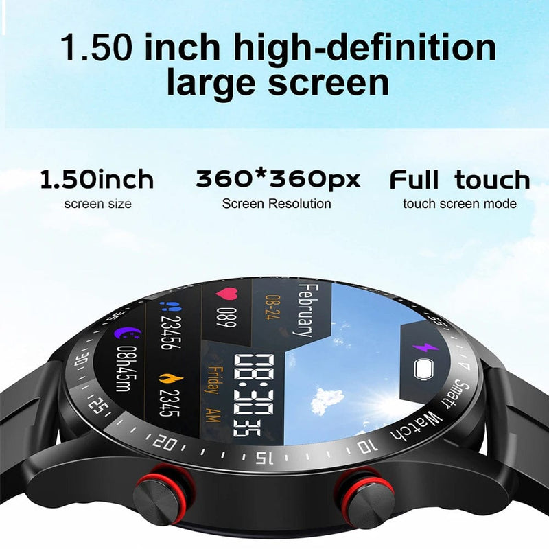 2024 New Smartwatch for Men - 1.5" Full Touch Screen, Bluetooth, Fitness, Android & iOS