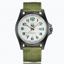 Automatic Green Watch Fashion Couple Nylon Strap Analog Quartz
