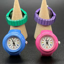 Mini Clock Watch Ring - Elastic Strap Finger Ring with Funny Anillos Jewelry