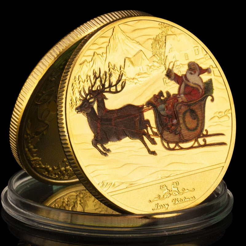 Merry Coin,
Christmas Gold,
Plated Coin,
Commemorative Coin,
Santa Claus Coin,
Souvenirs,
Kids Home,
