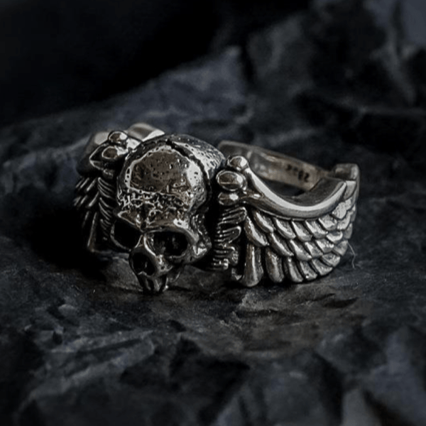 Unisex Ring,
Retro Ring,
Vintage Ring,
Hip-hop Ring,
Personality Ring,
Wing Ring,
Skull Ring,
Head Ring,
Opening Ring,