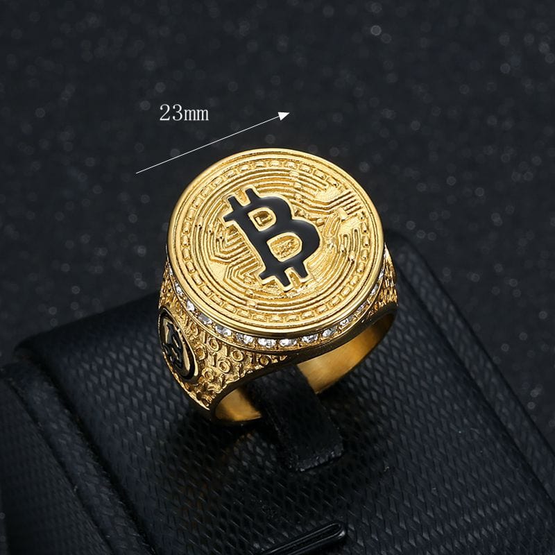 Halloween Ring - Cool Stuff Chunky Rings Bitcoin Gold Ring