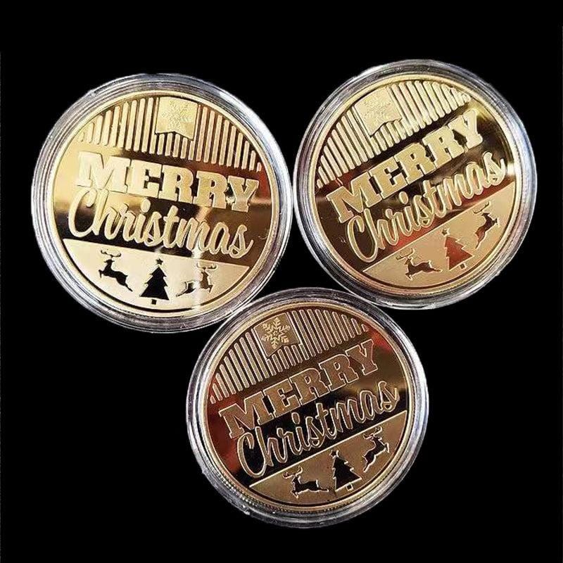 Merry Coin, Merry Christmas Coin, Christmas Coin, Christmas Gold, Christmas Silver, Holiday Coin, Christmas Collectible Coin, Gold Christmas Coin, Silver Christmas Coin, Christmas Limited Edition Coin,