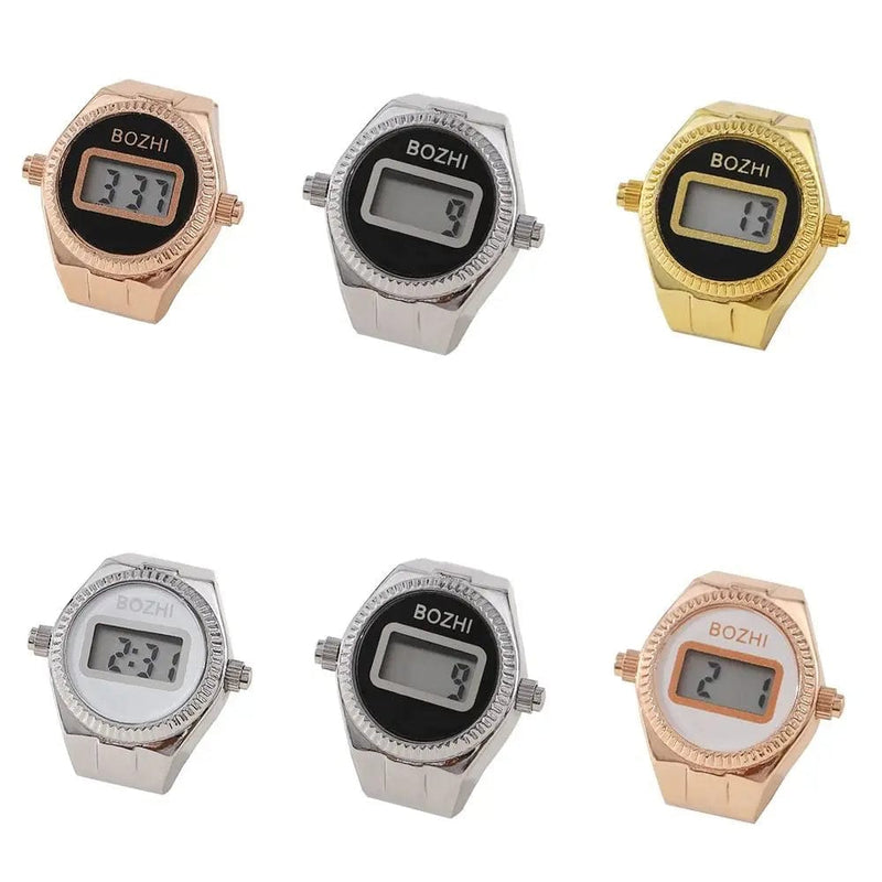 Retro Quartz Couple Watch Ring: Stylish Alloy Jewelry Gift for Him & Her