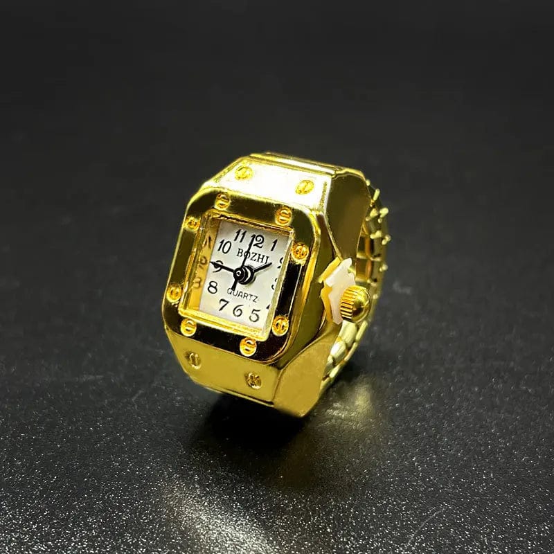 Jewelry Couples Mini Quartz Watch Rings: Stylish Finger Rings with Dial