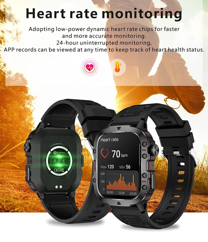 2024 Smart Watch: 1.96'' IP68 5ATM Fitness Tracker, BT Call, Health Monitor