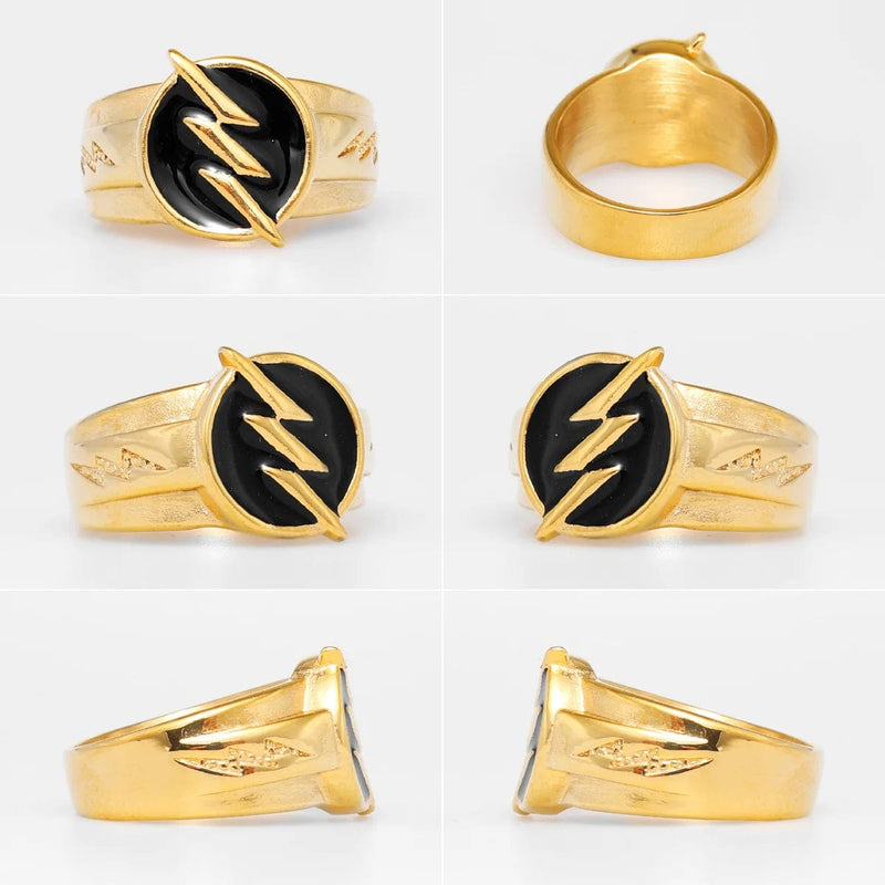 Golden Plated 316L Stainless Steel Ring - Hip Hop Classic Jewelry Gift