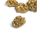 Raw Gemstone Crystal Clusters – Titanium Gold Crystals for DIY Jewelry & Gifts