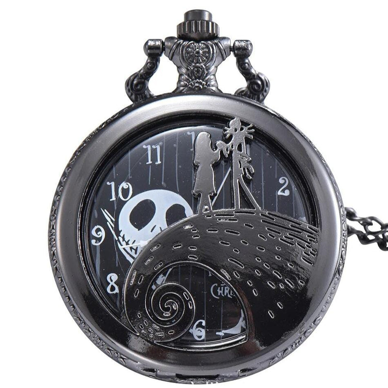 Fashion Lovers Skeleton Quarzt Pocket Watch - Vintage Quartz  Watche Clock