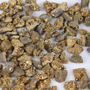 Raw Gemstone Crystal Clusters – Titanium Gold Crystals for DIY Jewelry & Gifts