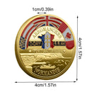 Veterans Day D-Day 80th Anniversary Challenge Coin – WWII Commemorative Collectible Piece