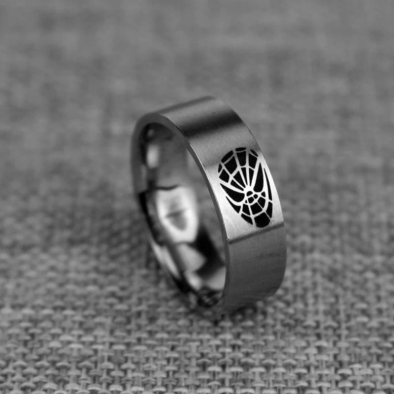 Mar-vel Hero Fashion Creative Design Exquisite Spider-man Mask Ring Personality