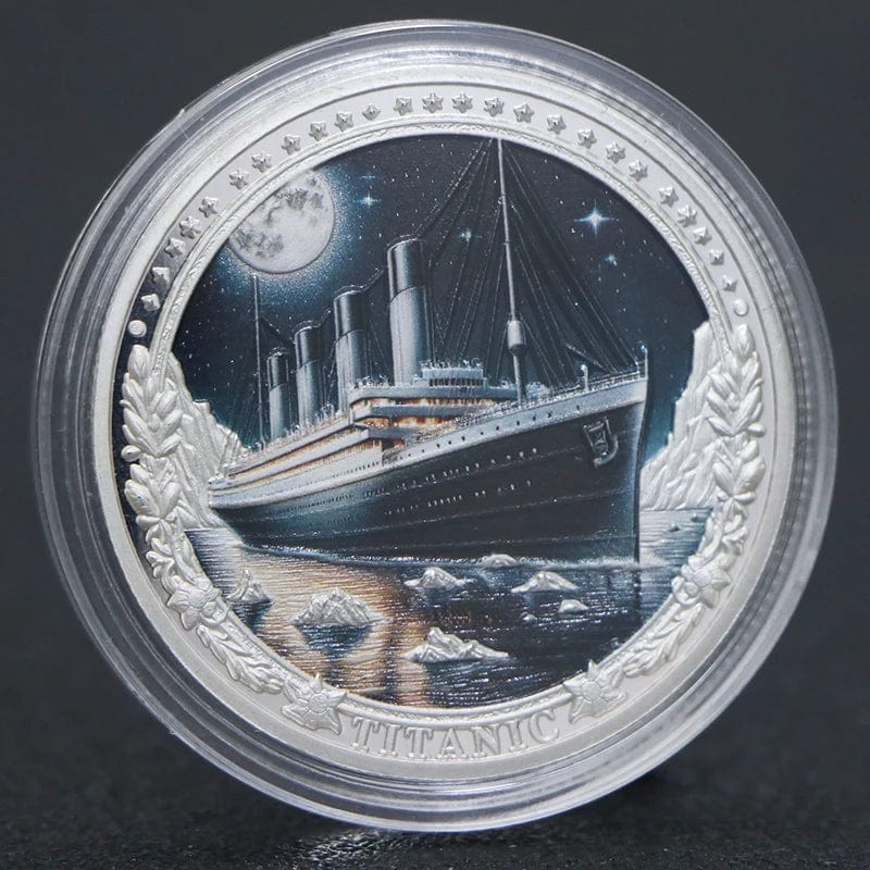 RMS Titanic Silver Plated Colorful Coin - Titanic Tragedy Souvenir Coin Christmas Gifts