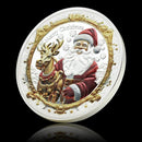 Celebrate New Year Lucky  &  Coins Collectibles - Merry Christmas Gifts Santa Claus and Reindeer Memory