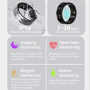 Smart Ring – Health Monitor, IP68 & 3ATM Waterproof, Titanium Shell