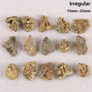 Raw Gemstone Crystal Clusters – Titanium Gold Crystals for DIY Jewelry & Gifts