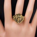 Vintage Ring, Catholic Ring, Saint Ring, Michael Ring, Protection Ring, Stainless Ring, Steel Ring, Gold Ring, Plated Ring, Archangel Ring, Boyfriend Ring, 