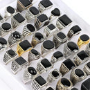 10Pcs/Lot Fashion Punk Vintage Metal Rings - Skull Skeleton Gothic Geometry Mixed