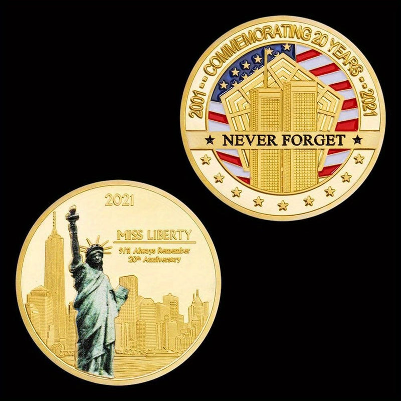 New York Coin, City Coin, Golden Coin, Plated Coin, USA Coin, September Coin, Forget Coin, Challenge Coin,