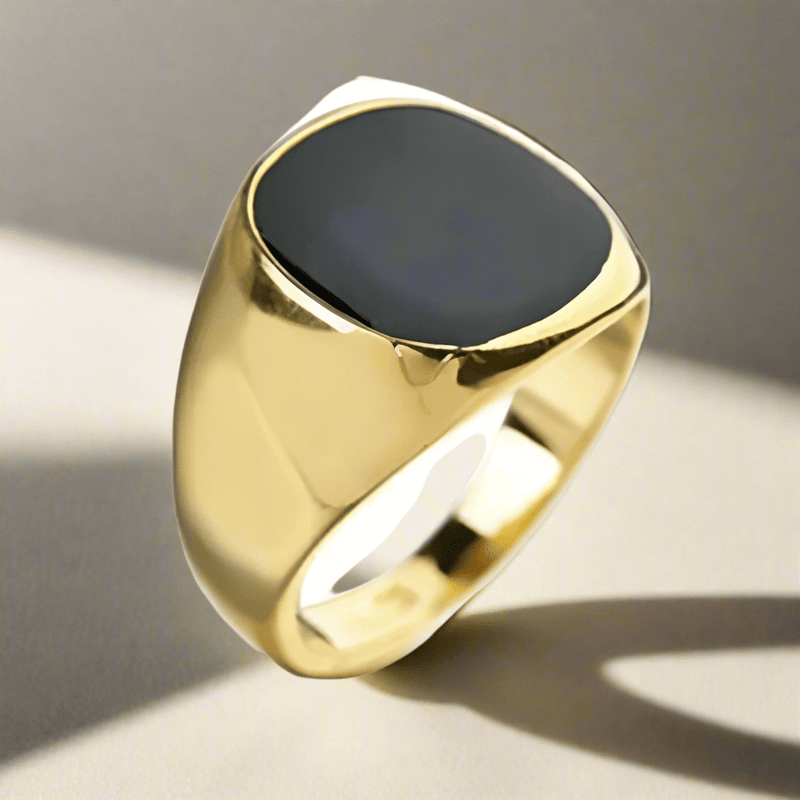 Vintage Ring, Gold Ring, Handmade Ring, Black Ring, Oil Ring, Dripping Ring, Large Ring, Style Ring, Simple Ring, Cool Ring, 