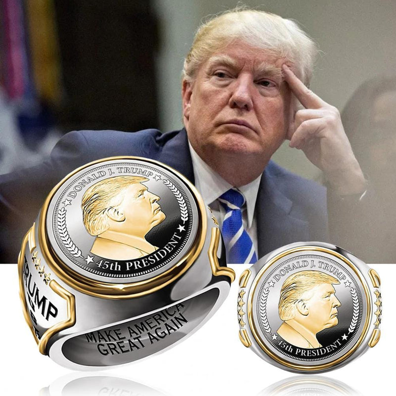 trump ring, Donald ring, President Ring, trump silver, aaron donald ring, aaron donald super bowl ring, aaron donald super bowl rings, my date with the president's daughter ring, donald ring,