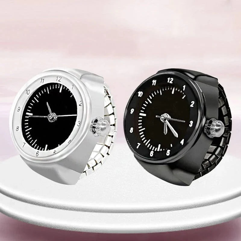 Wtch Rings Quartz Finger Watch Ring: Trendy Digital Clock Rings for Teens & Coupl