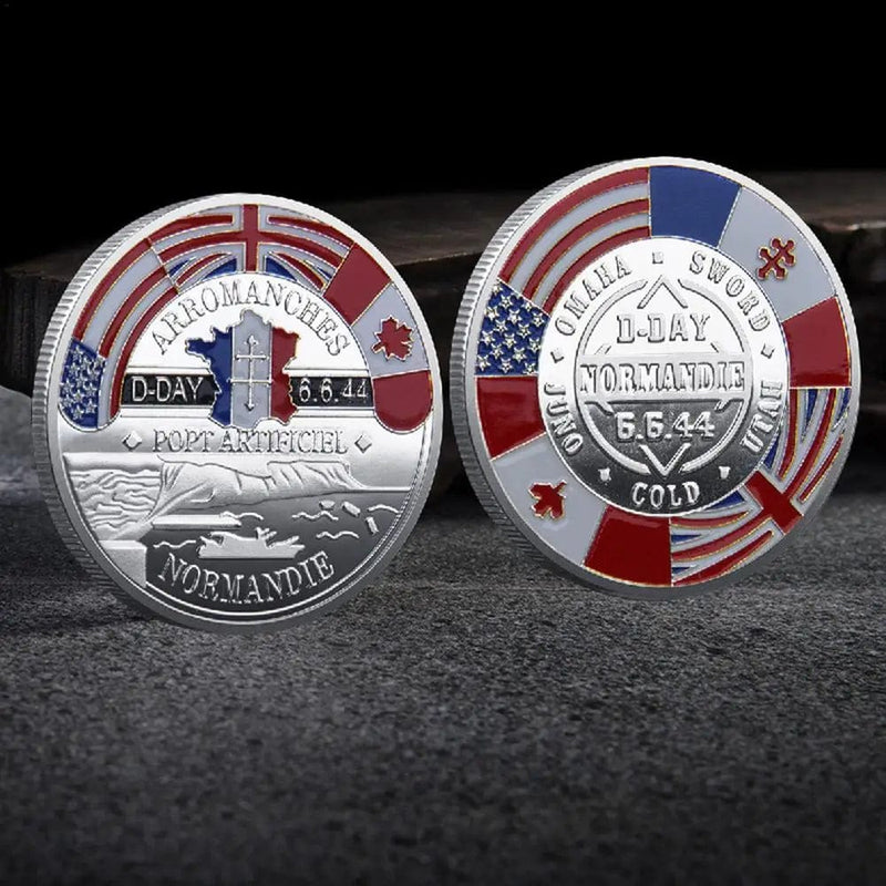 Veterans Day Coin - Anniversary Challenge Coin D Day 80 Th Anniversary For 80Th World War Ii Anniversary A Piece