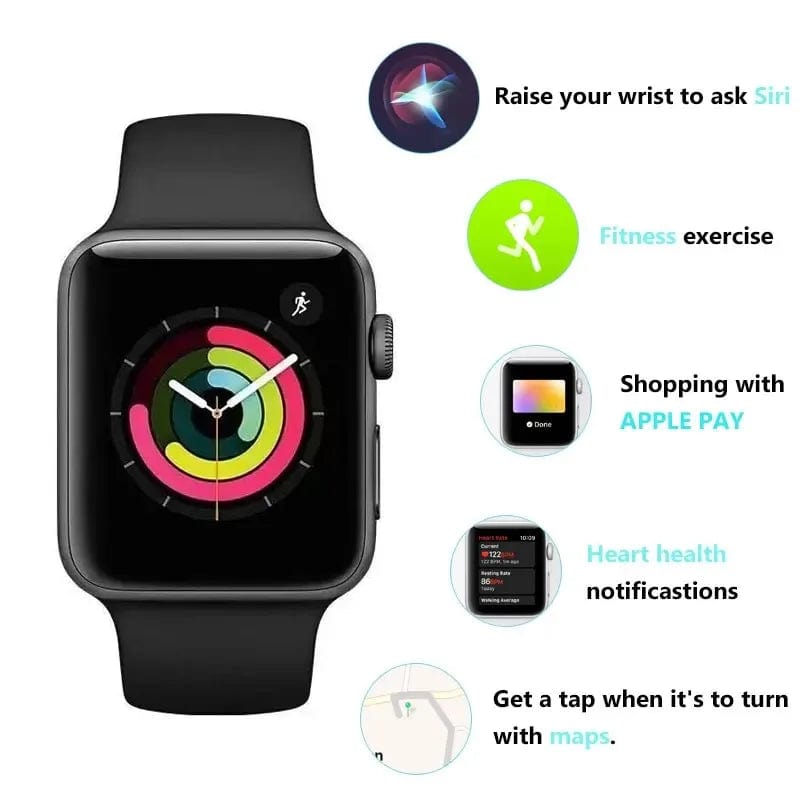 100% Original Apple Watch Series 3 42mm GPS Smartwatch with Sport