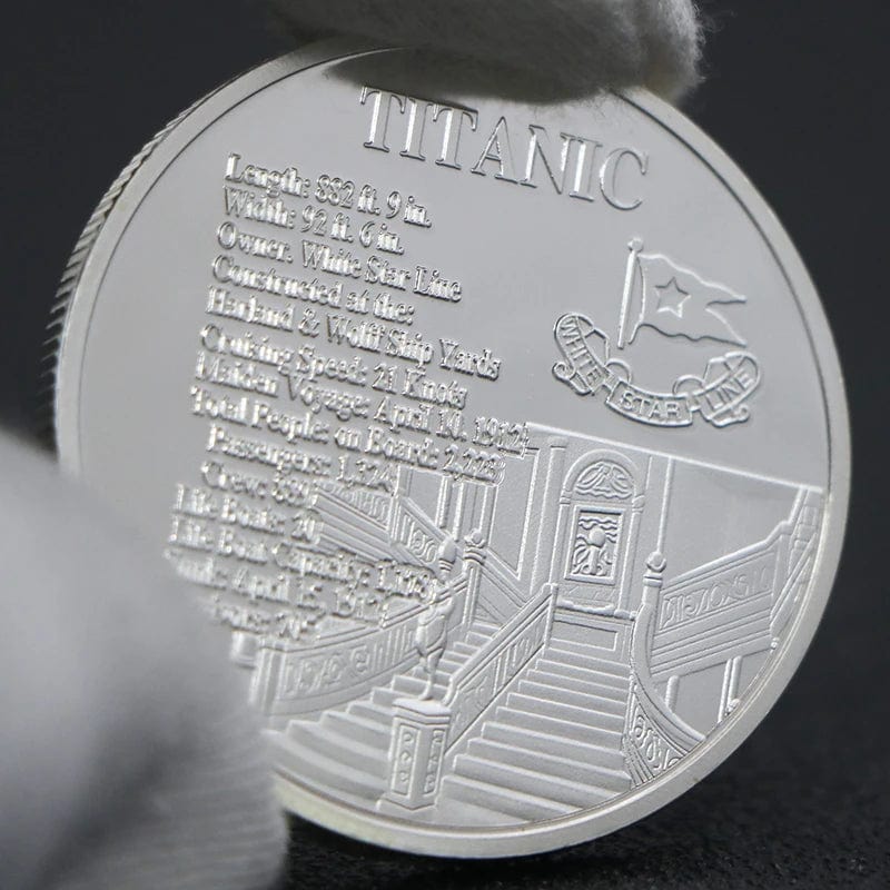 RMS Titanic Silver Plated Colorful Coin - Titanic Tragedy Souvenir Coin Christmas Gifts