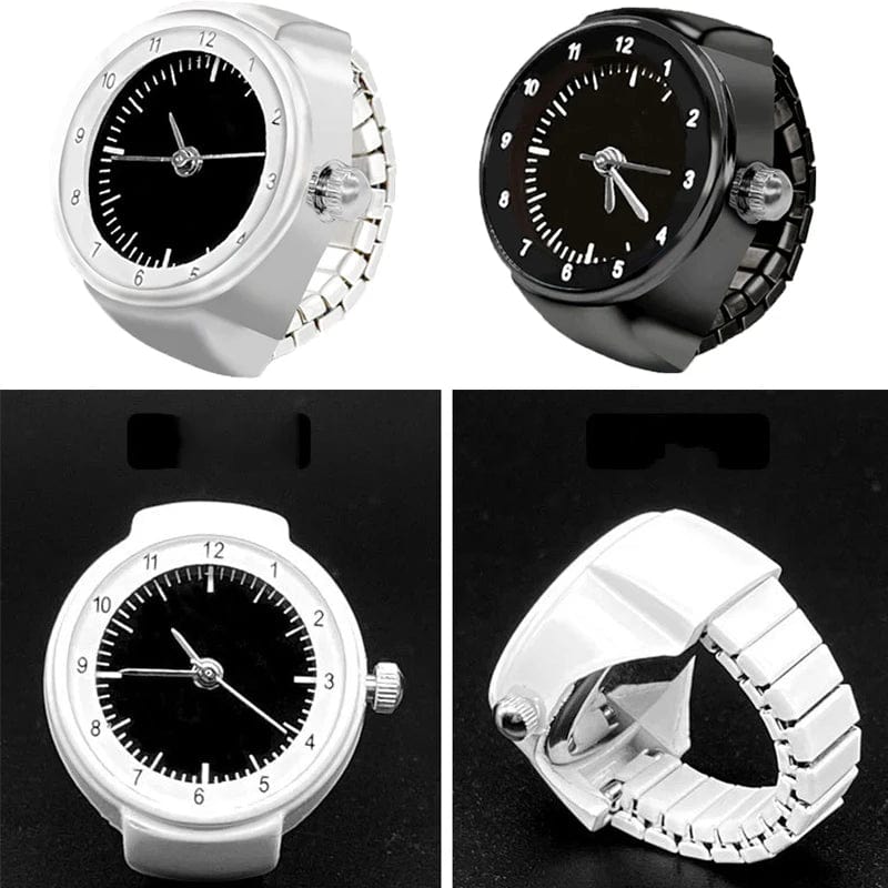 Quartz Finger Watch Ring: Trendy Digital Clock Rings for Teens & Couples