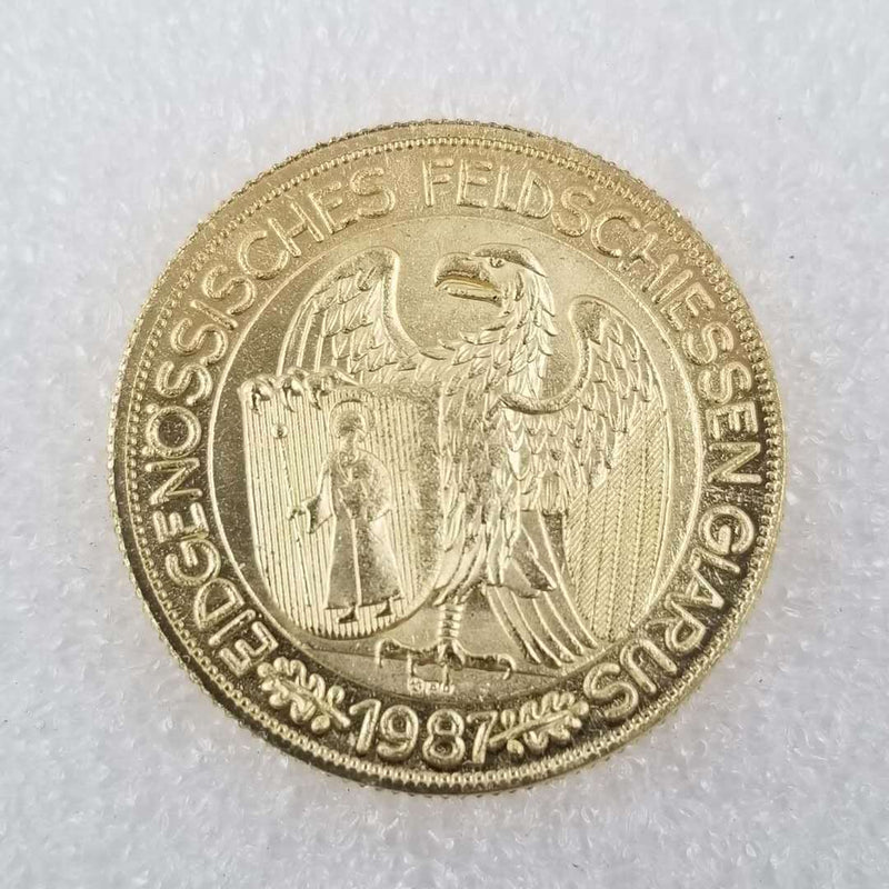 1987 Switzerland Gold Coin - Home Decor Coin Lucky