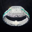 iced out watches cheap, ice out jewelry, Cartier skeleton iced out, bustdown watch, iced out AP watch, iced out Cartier Santos, iced Cartier watch, 