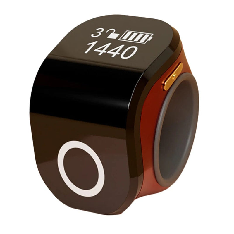 18mm Smart Ring: Digital Tasbeeh, 5 Prayer Time Alerts, Waterproof